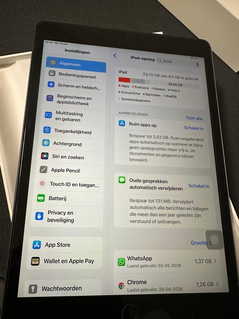 Apple iPad (9e generatie), Computers en Software, Apple iPad, Zo goed als nieuw, Ophalen, 10 inch