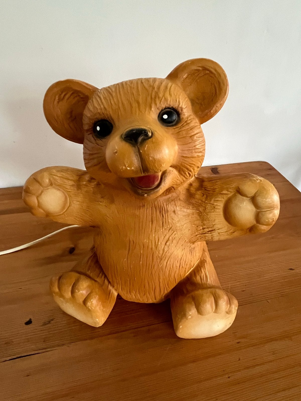 Vintage Heico Teddybeer Nachtlampje - Schattige Berenlamp, Ophalen of Verzenden, Gebruikt