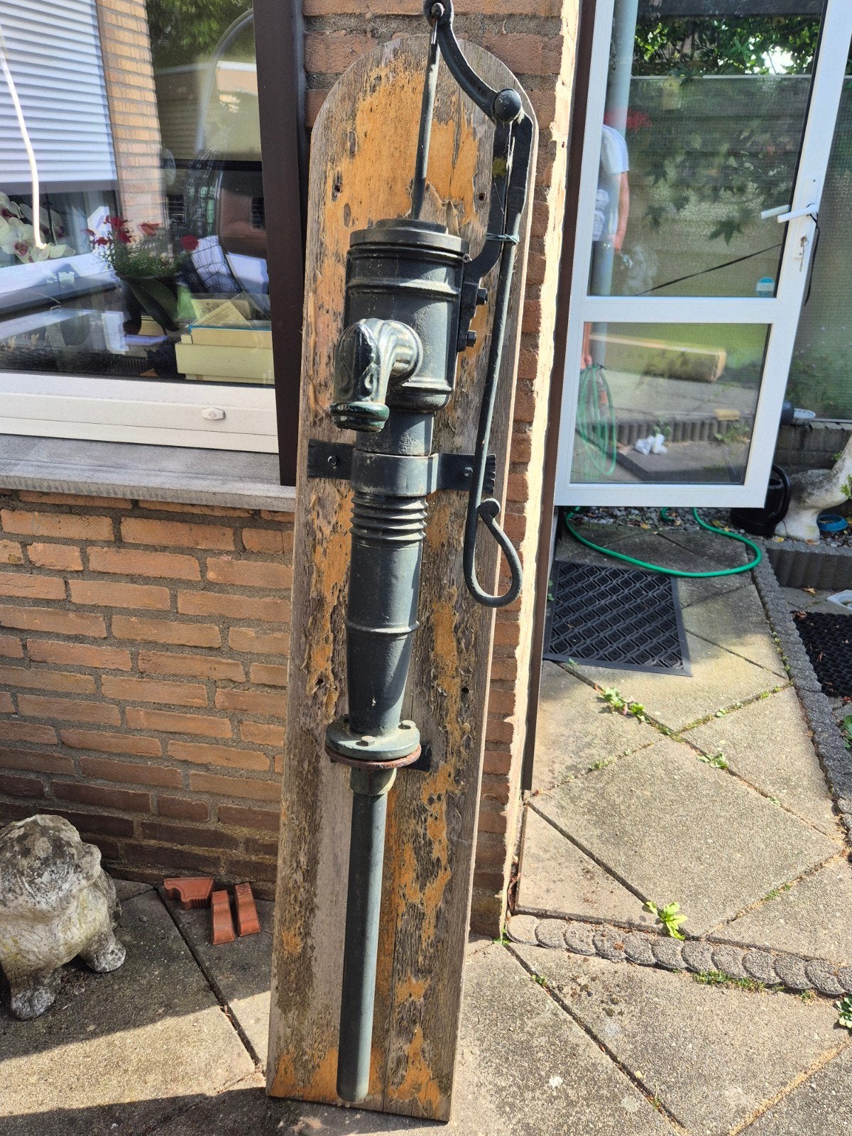 Vintage Gietijzeren Waterpomp - Tuindecoratie Landelijk, Ophalen, Gebruikt, Handmatig