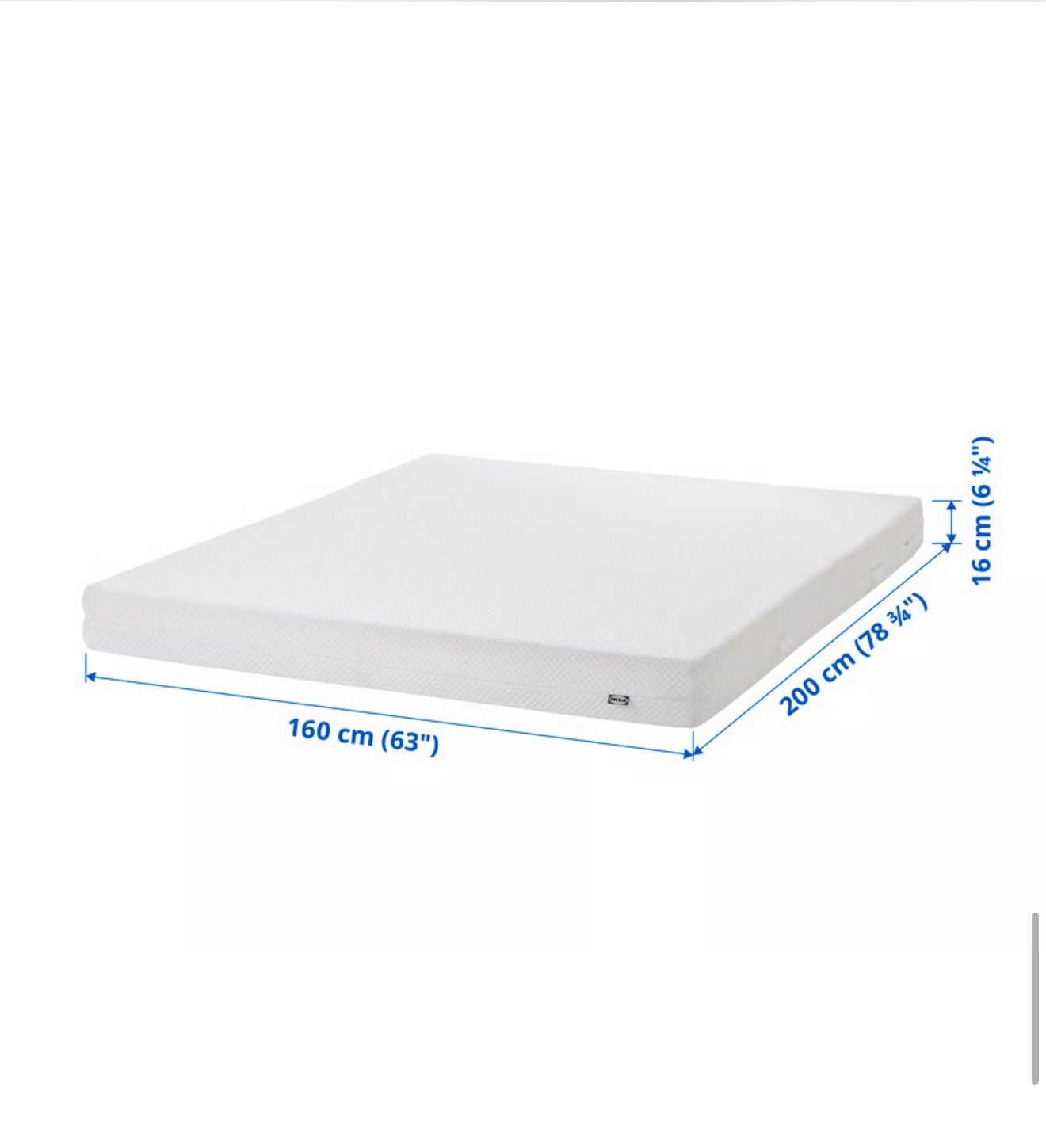 Matrass 160x200, Ophalen of Verzenden, Zo goed als nieuw, Tweepersoons, 160 cm
