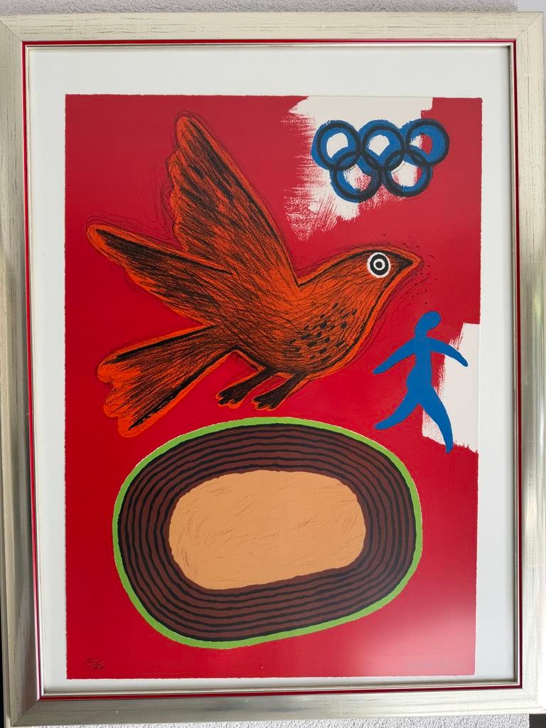 Guillaume Corneille - Jeux de l’air et de l’eau (Barcelona 1, Antiek en Kunst, Kunst | Litho's en Zeefdrukken, Ophalen of Verzenden