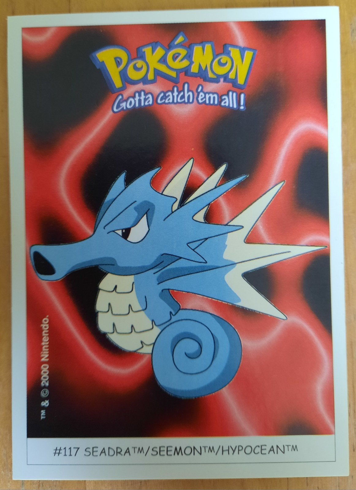 Pokémon Seadra #117 Dunkin Boomer Sticker 2000, Hobby en Vrije tijd, Verzamelkaartspellen | Pokémon, Ophalen of Verzenden, Nieuw