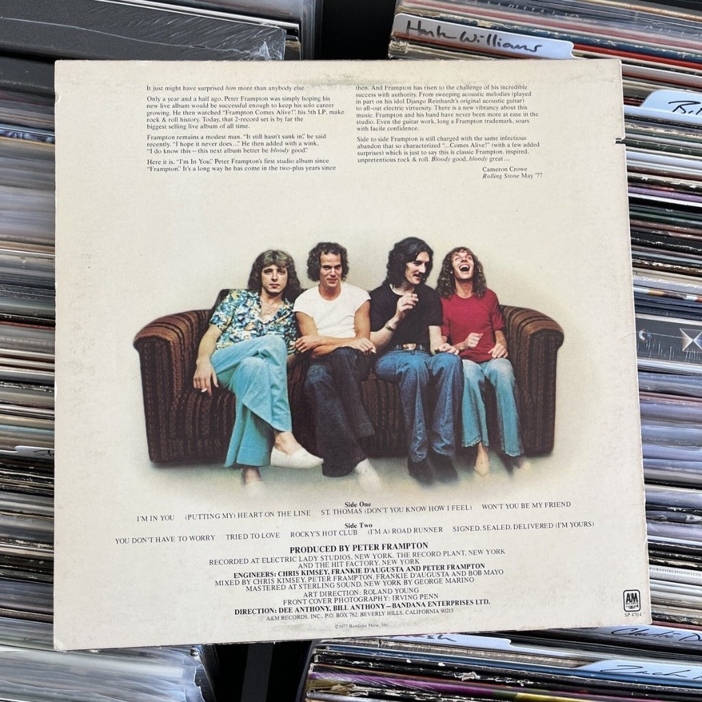 Peter Frampton - I'm in you, LP, Pop, Ophalen of Verzenden, Zo goed als nieuw