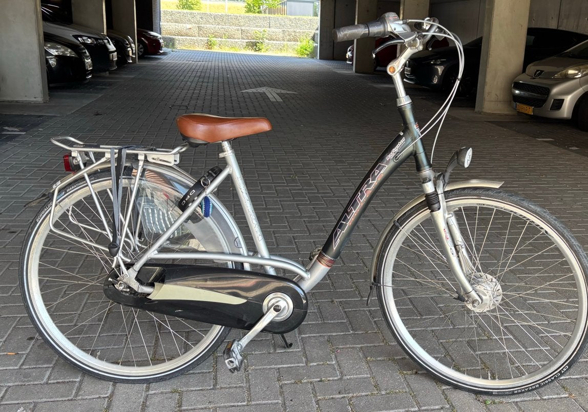 Damesfiets - Goede staat, Fietsen en Brommers, Fietsen | Dames | Damesfietsen, Ophalen, Velgrem, Versnellingen, 53 tot 56 cm
