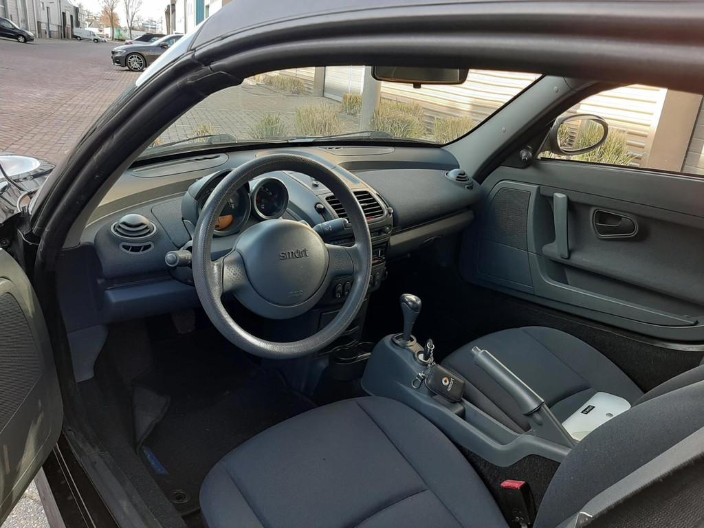 smart roadster 0.7 45, Auto's, Achterwielaandrijving, Gebruikt, Zwart, Origineel Nederlands