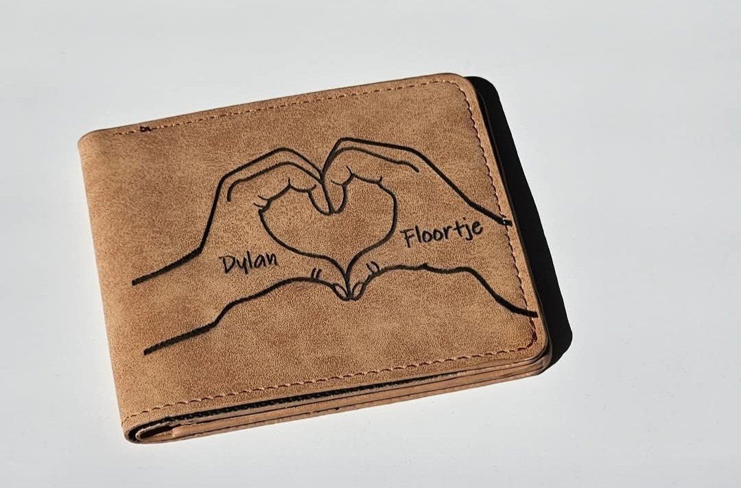 Portemonnee gepersonaliseerd cadeau (naam/foto/logo), Ophalen of Verzenden, Nieuw, Leer