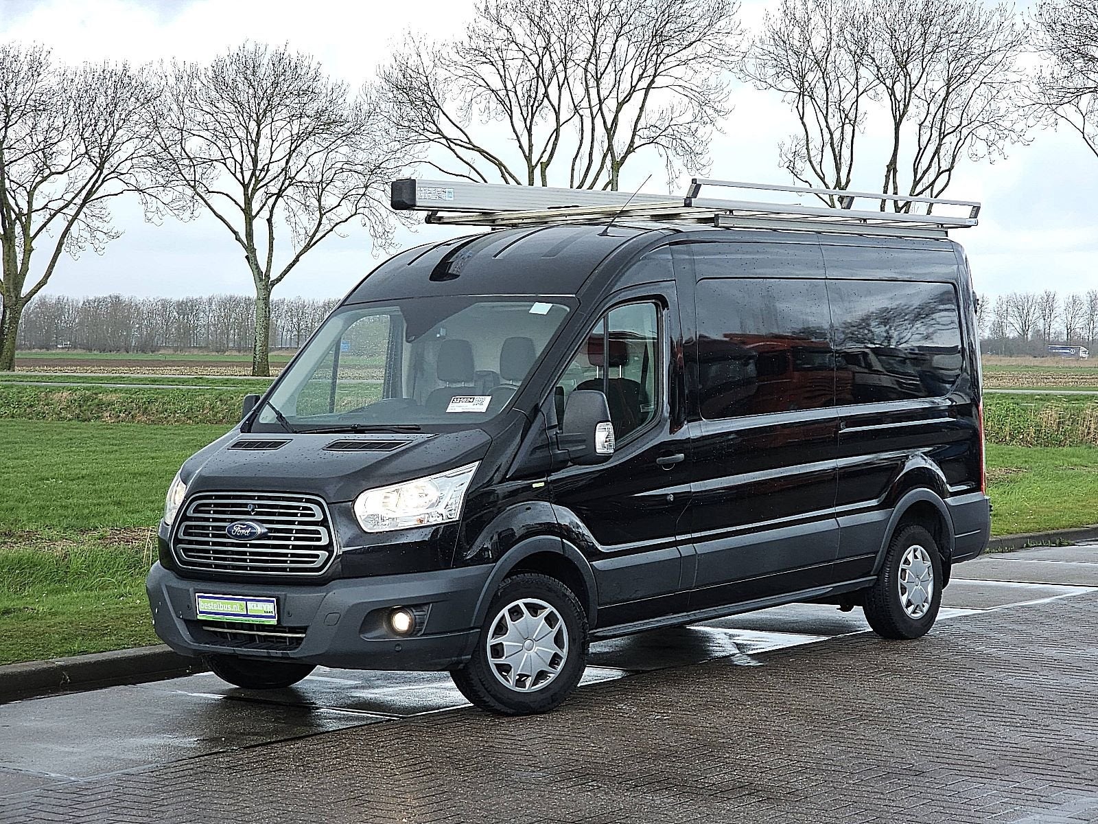 FORD TRANSIT 2.0 l3h2 imperiaal-trap!, Euro 6, 4 cilinders, Zwart, 14 km/l