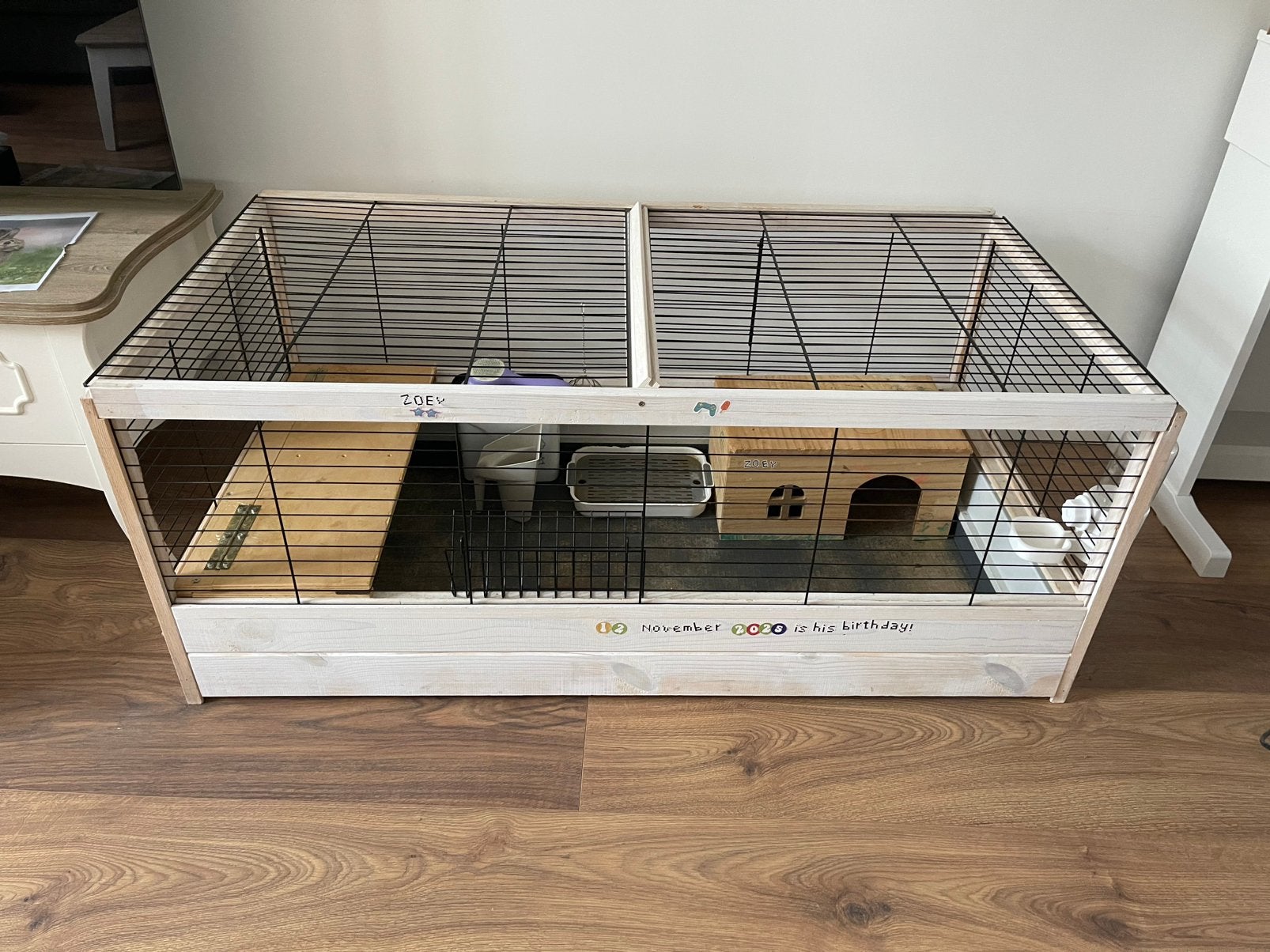 Konijnhok / cava hok / kooi / cage met accessoires, Kooi, Zo goed als nieuw, Konijn, Ophalen