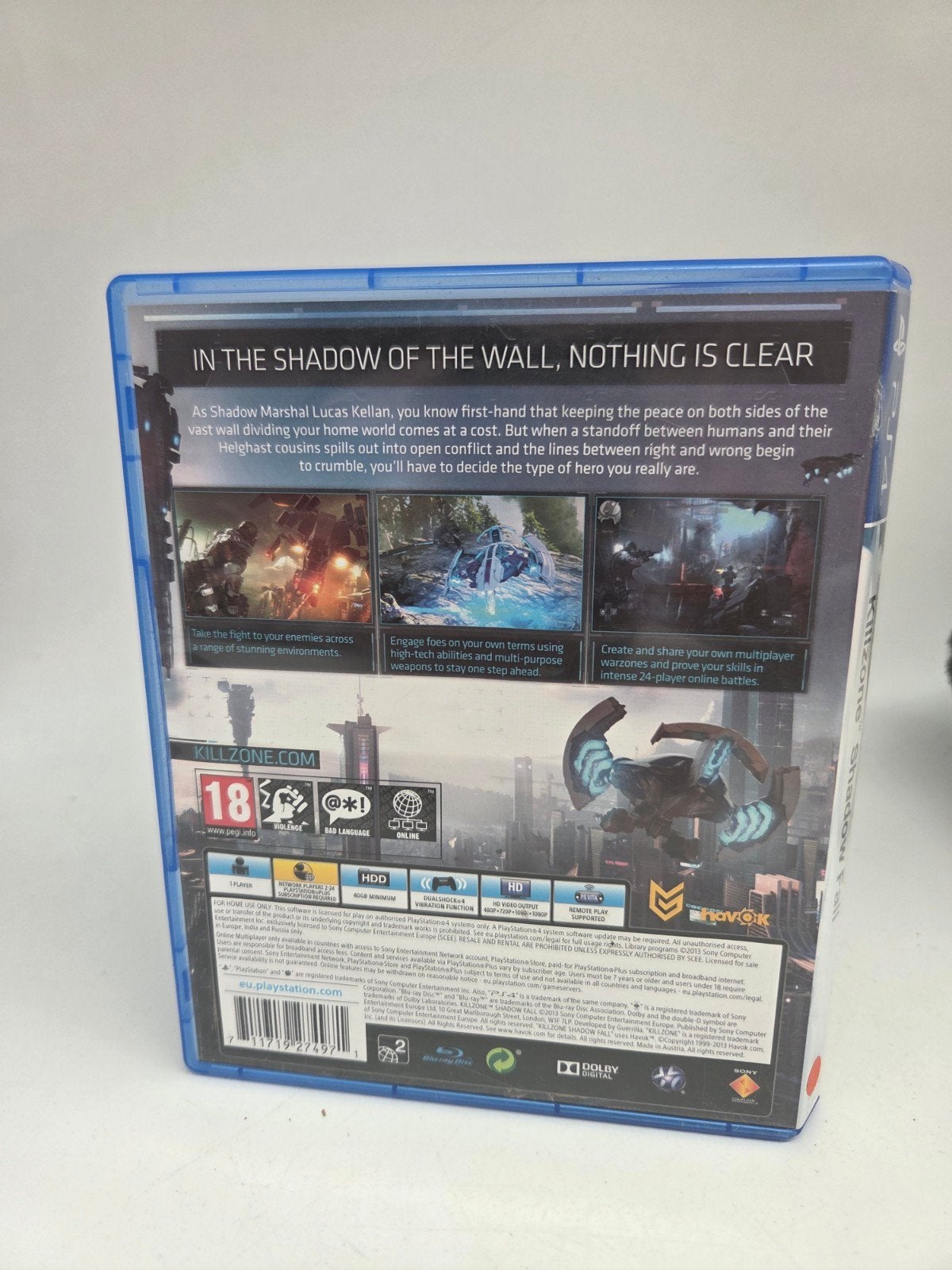 Killzone Shadow Fall PS4 - Actievolle Shooter, Online, Gebruikt, Vanaf 18 jaar, Shooter