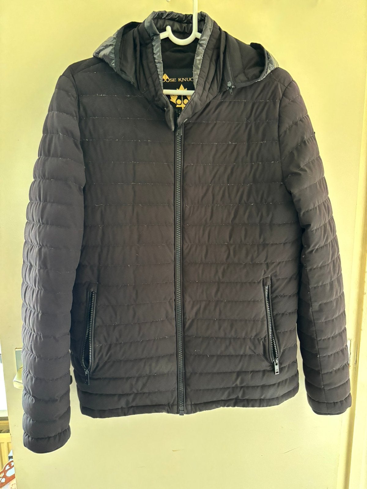 Moose Knuckles jas, Kleding | Heren, Ophalen of Verzenden, Zo goed als nieuw, Zwart