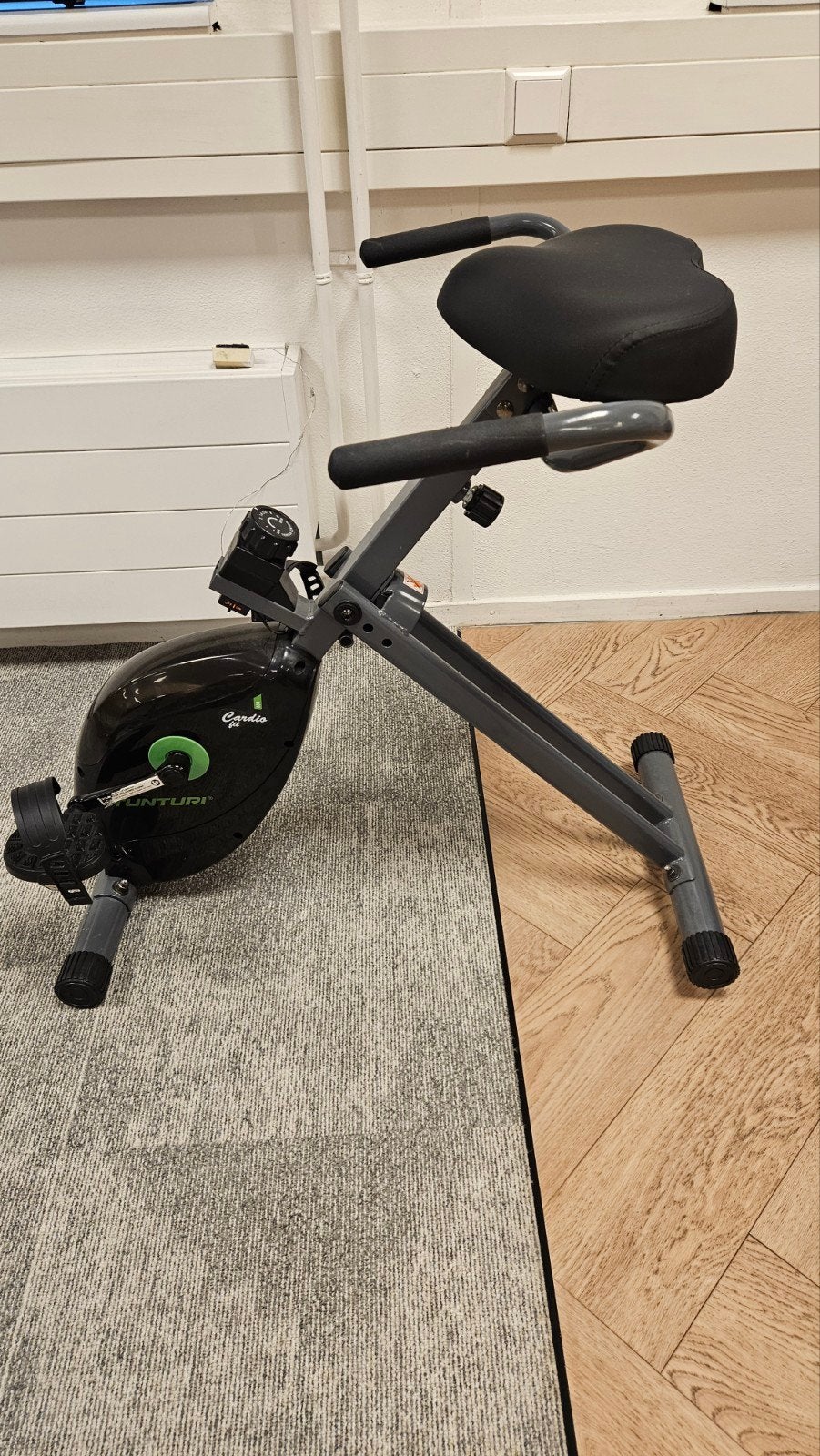 tunturi cardio buroslfiets voor kantoor, Ophalen, Zo goed als nieuw, Metaal, Benen