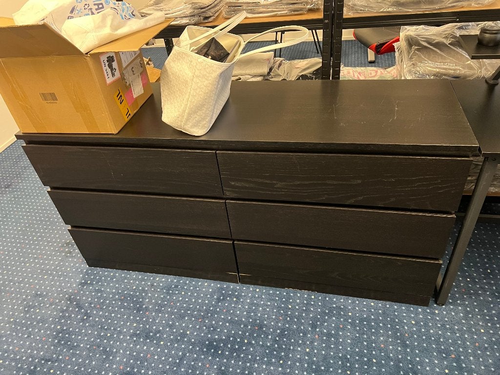 Ladekast zwart, Huis en Inrichting, Kasten | Ladekasten, Ophalen, Gebruikt, 5 laden of meer, 50 tot 100 cm