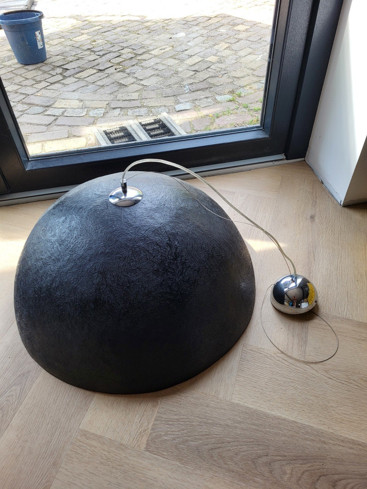 Hanglamp Zwart/Goud, Huis en Inrichting, Lampen | Hanglampen, Ophalen, Gebruikt, Overige materialen, Modern, Industrieel, Design