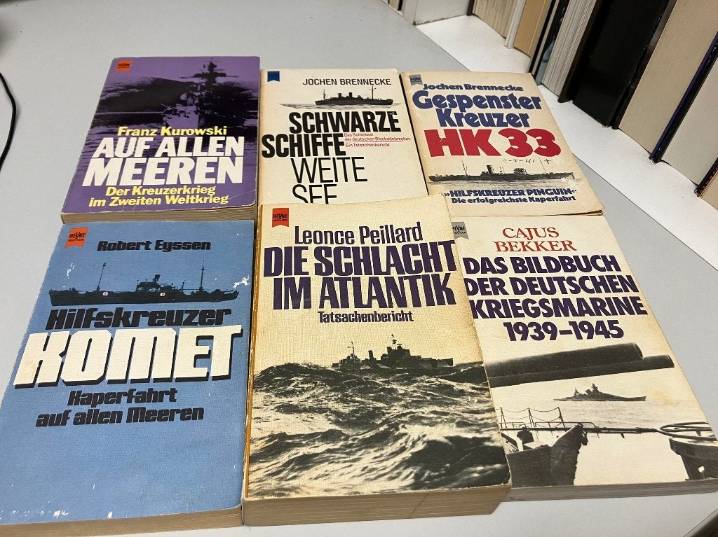 Kriegsmarine 6 pockets, Ophalen of Verzenden, Tweede Wereldoorlog, Gelezen, Marine