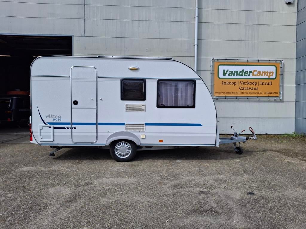 Adria Altea 390 PS, i.z.g.s. met voortent, Caravans en Kamperen, Treinzit, 750 - 1000 kg, Adria, 4 tot 5 meter