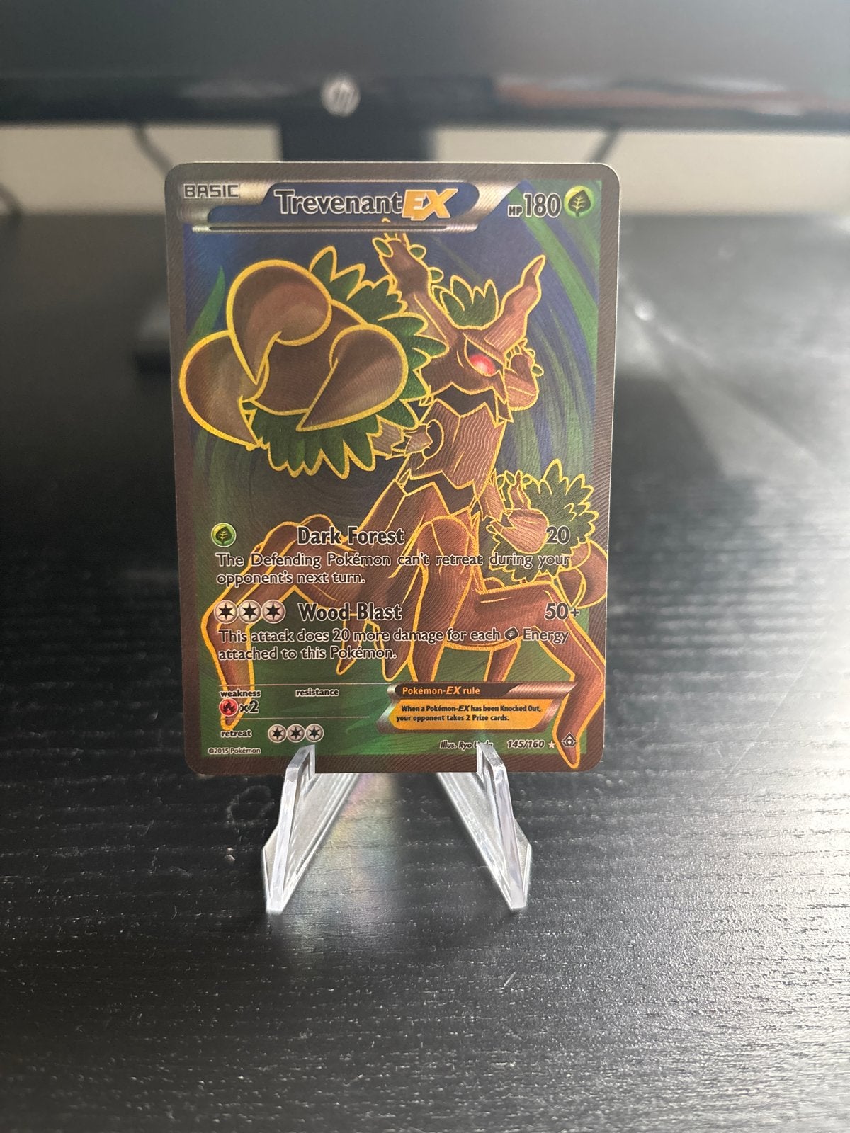 Trevenant EX Pokémon Kaart - XY Primal Clash 145/160, Ophalen of Verzenden, Zo goed als nieuw, Losse kaart, Foil