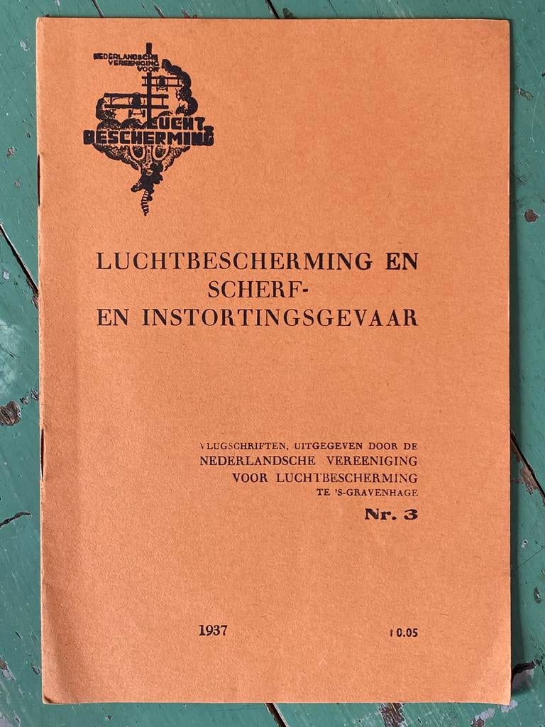 Boekje Luchtbeschermingsdienst 1937, Verzamelen, Militaria | Tweede Wereldoorlog, Verzenden
