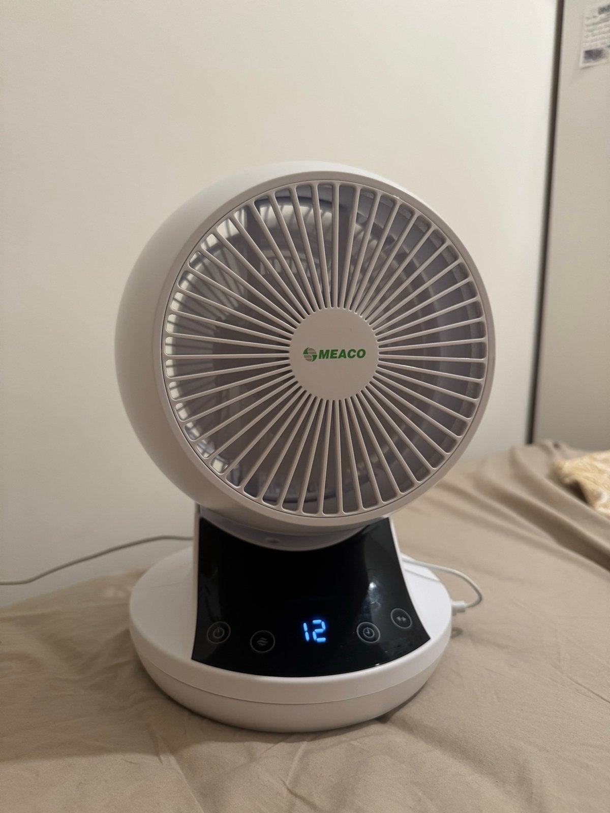 Meaco 360 ventilator – stil, compact en energiezuinig, Ophalen, Zo goed als nieuw, Tafelventilator
