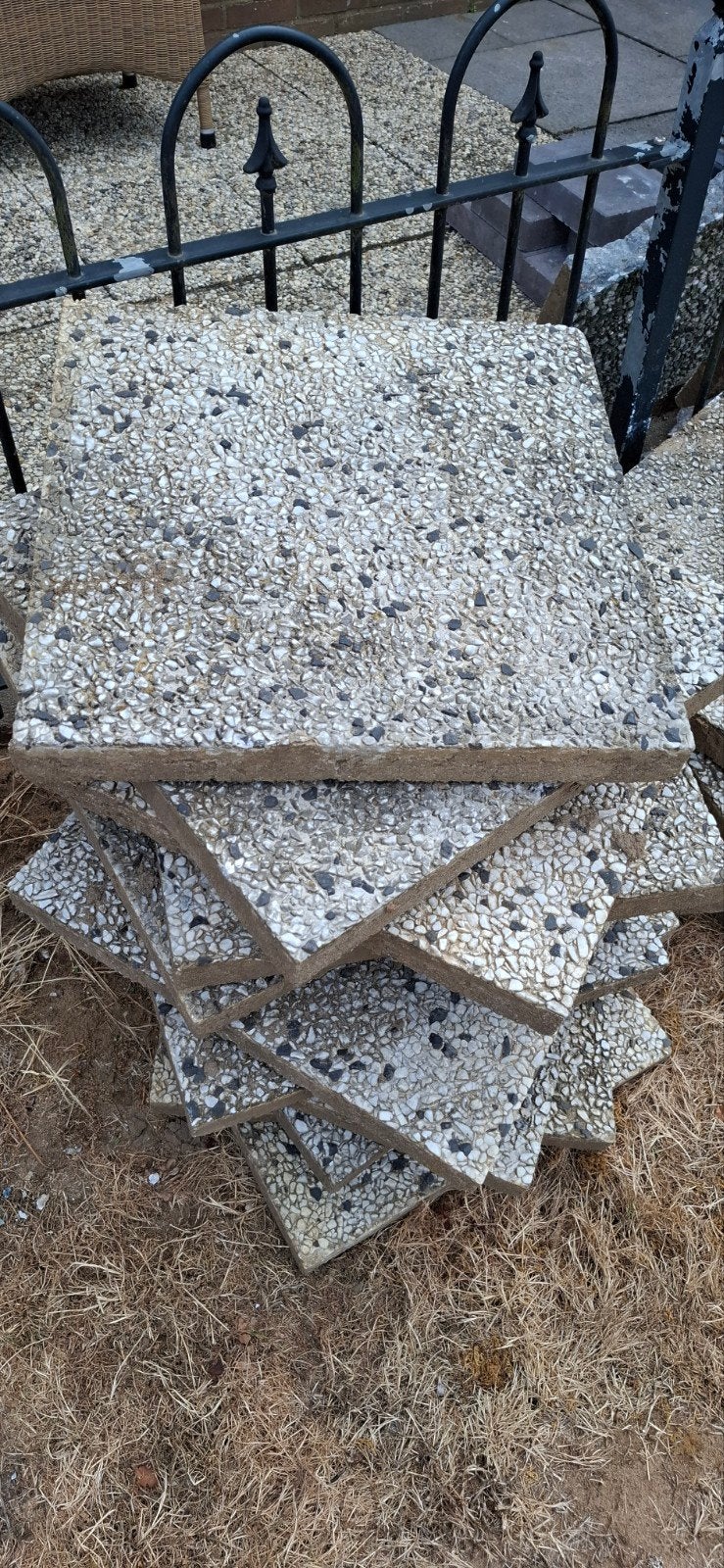 16 tuintegels, Tuin en Terras, Ophalen, Beton, Terrastegels