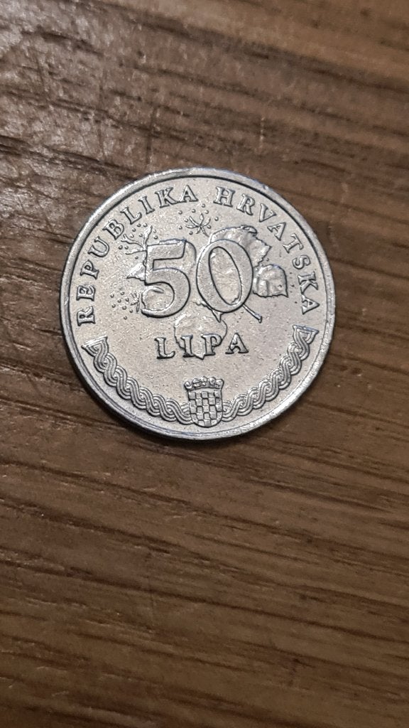Kroatië - 50 Lipa 1993, Postzegels en Munten, Munten | Europa | Niet-Euromunten, Verzenden, Overige landen, Losse munt