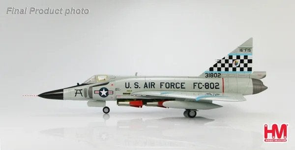 Hobby Master HA3111 | Convair F-102A Delta Dagger, Ophalen, Schaalmodel, Zo goed als nieuw, Pilot Station