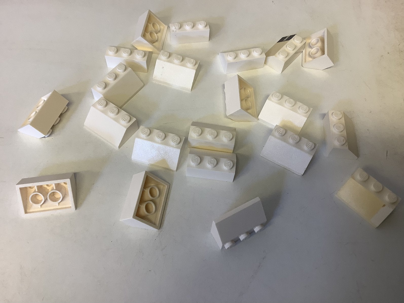 Lego dakpan 45 2x3 wit, Ophalen of Verzenden, Gebruikt, Losse stenen, Lego