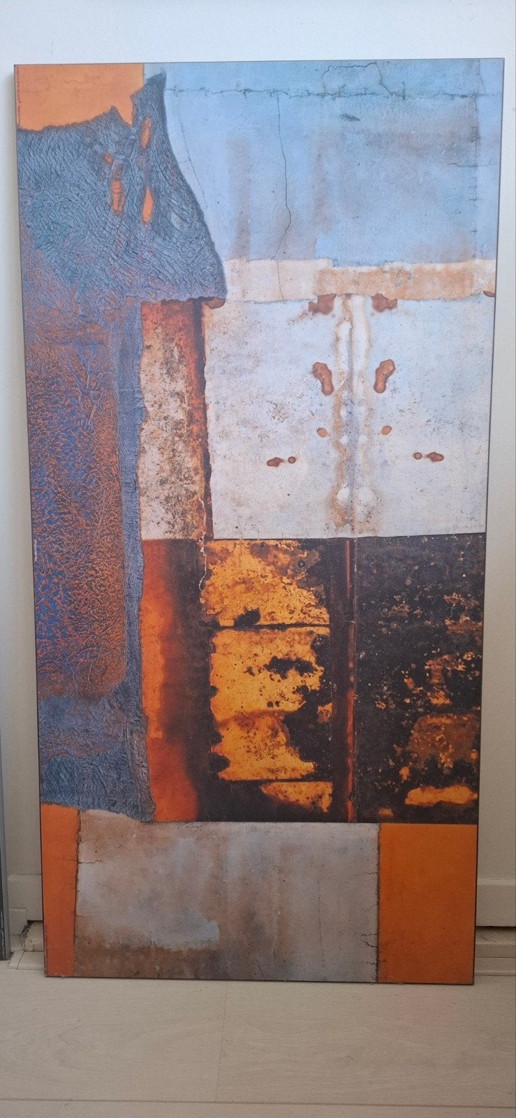Muurdecoratie op houten plaat,
100x50 cm, Ophalen