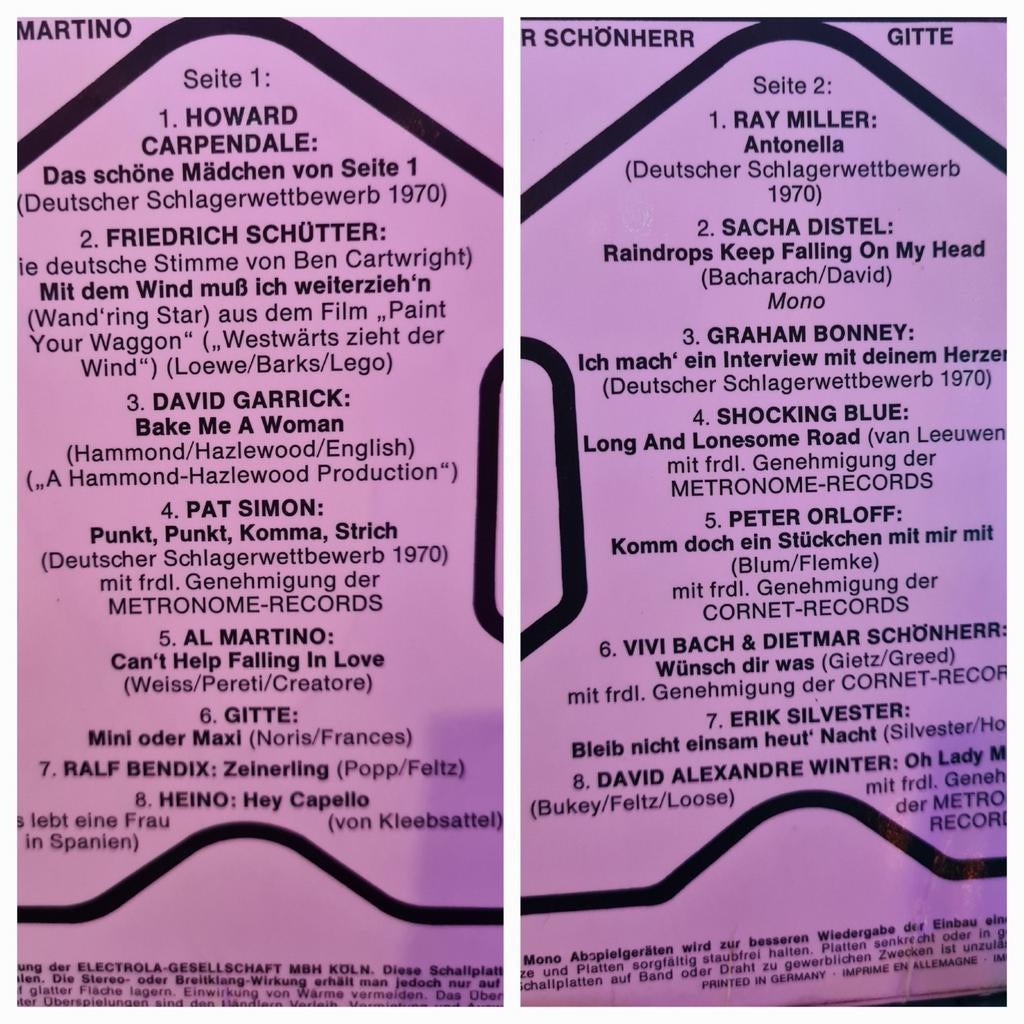 Lp met o.a. Gitte Mini oder Maxi, Ophalen of Verzenden