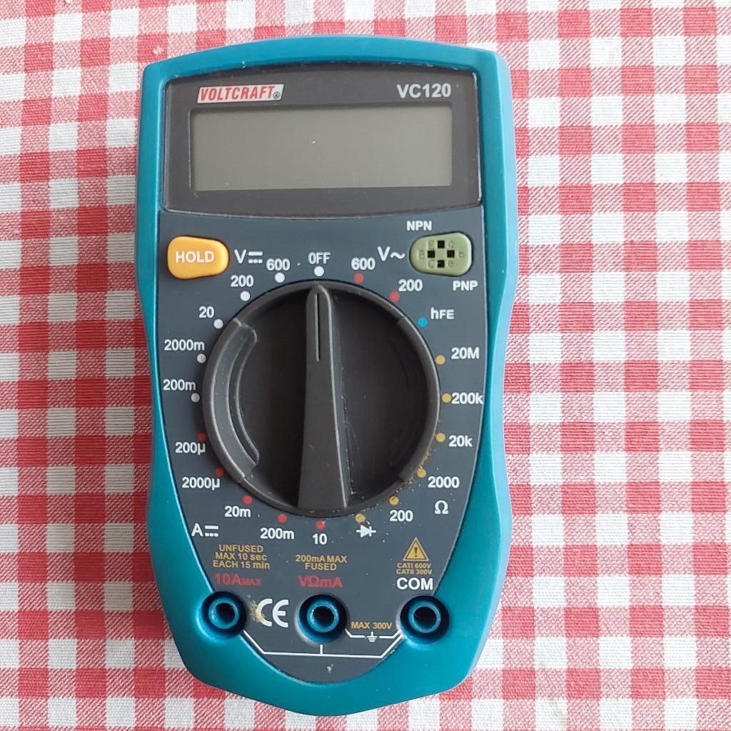 Digitale Multi meter Voltcraft  VC120, Ophalen of Verzenden, Gebruikt, Multimeter