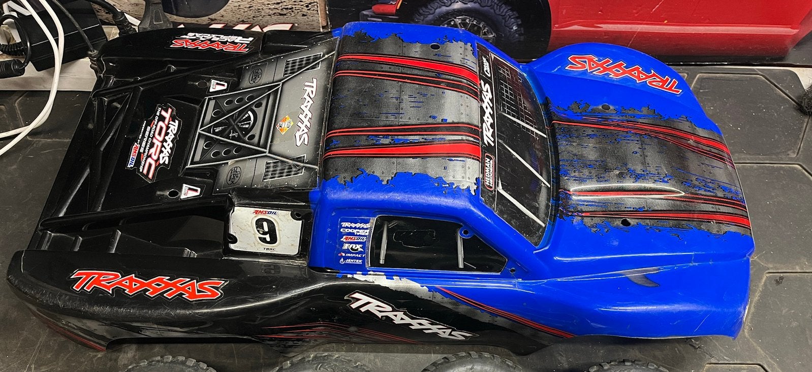 Traxxas Slash 1/10 blauwe body, Ophalen of Verzenden, Gebruikt, Onderdeel