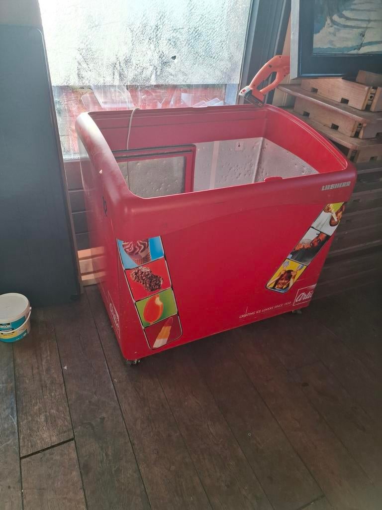 Ijsvriezer met schuifdeurtjes., Gebruikt, Vrijstaand, 90 cm of meer, Ophalen