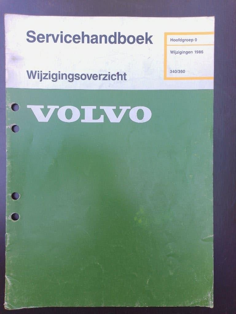 Volvo 340 dealer werkplaatsboek Wijzigingen 1986, Ophalen of Verzenden, Gelezen, Volvo