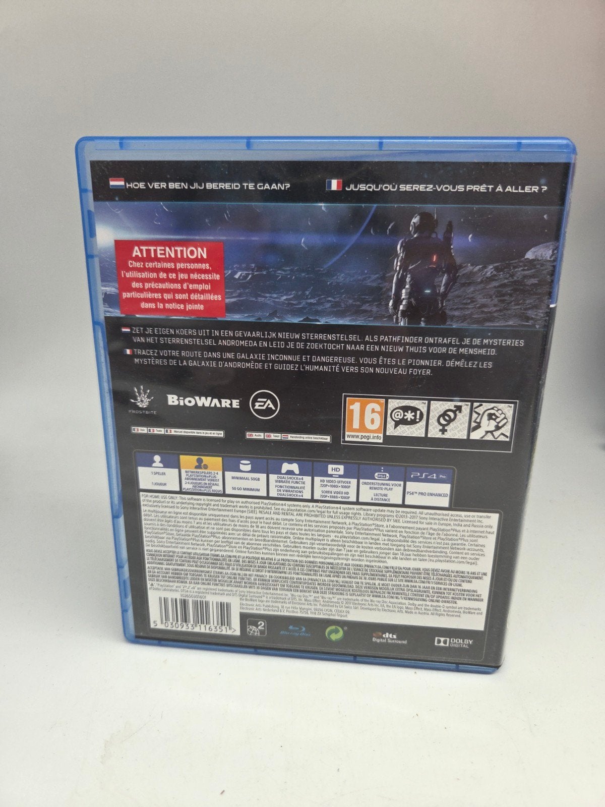 Mass Effect Andromeda PS4 Game, Online, Electronic Arts, 1 speler, Electronic Arts Inc., 209 Redwood Shores Pkwy, Redwood City, CA 94065, USA