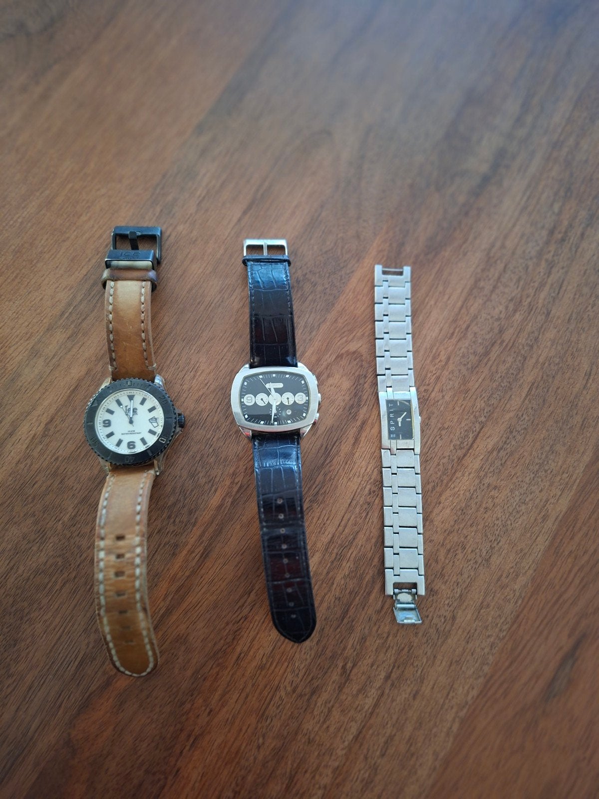 Horloges Esprit Ice watch 3 stuks vintage, Ophalen, Staal, Esprit