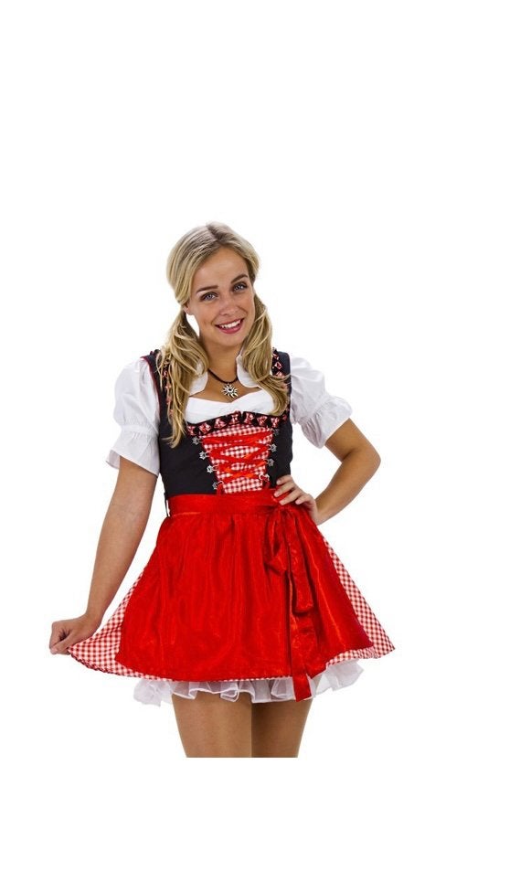 Oktoberfest dirndl dames, Ophalen of Verzenden, Zo goed als nieuw, Maat 42/44 (L), Kleding