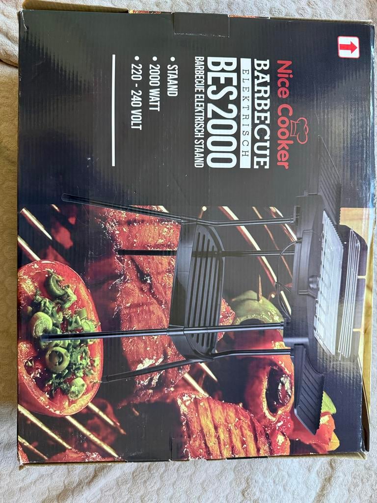 Nieuwe Nice Cooker Elektrische Barbecue Grill 2000W met Stan, Ophalen, Nieuw