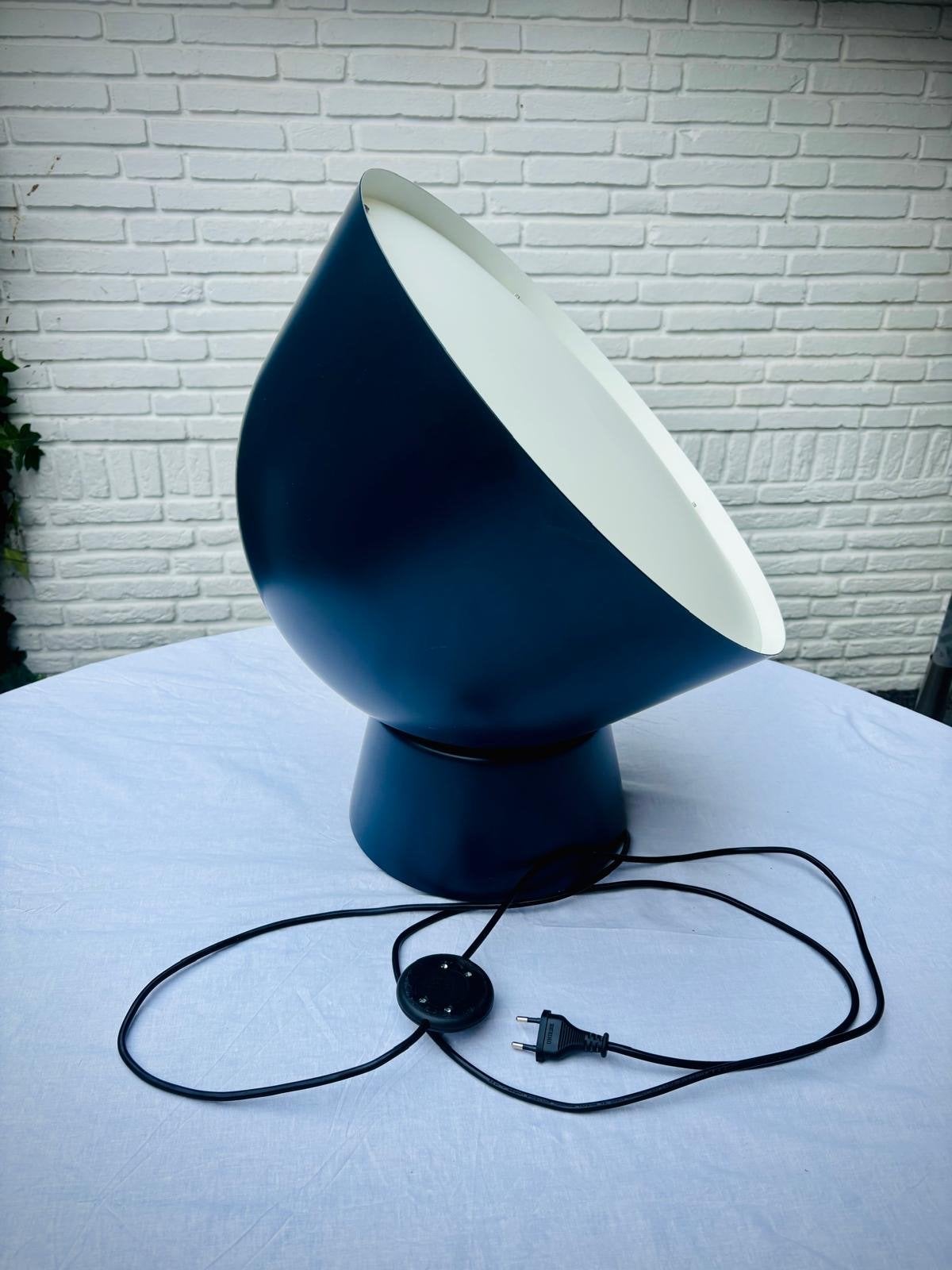Vintage IKEA Jonisk Vloerlamp - Donkerblauw, Gebruikt, IKEA, Vintage, Ophalen