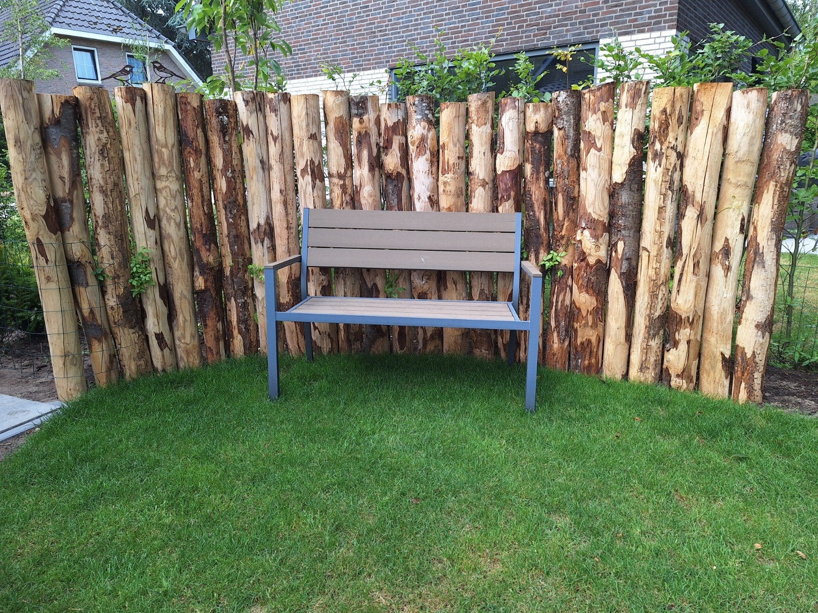bankje (1.20m breed, 90cm hoog), Tuin en Terras, Schuttingen, Ophalen, Gebruikt, Minder dan 3 meter, Aluminium