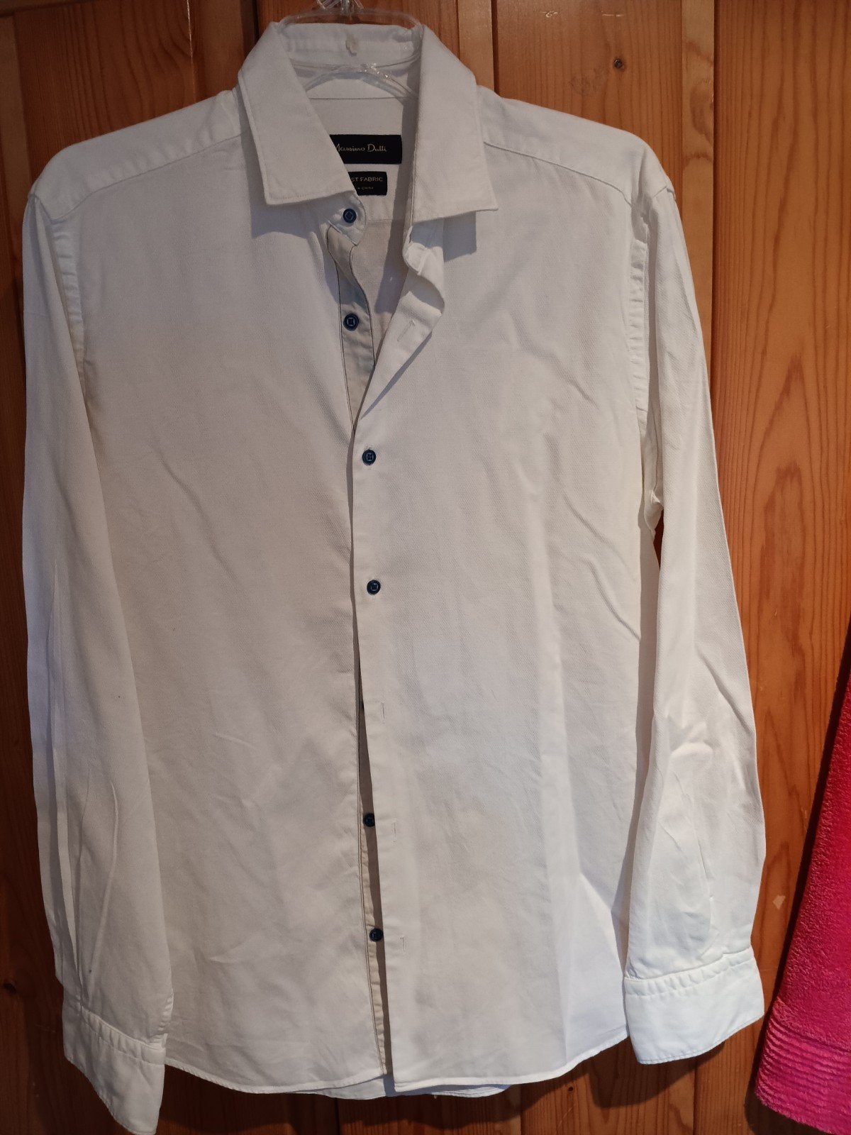 Massimo Dutti Overhemd - Wit, Kleding | Heren, Overhemden, Wit, Ophalen of Verzenden, Overige halswijdtes, Massimo Dutti
