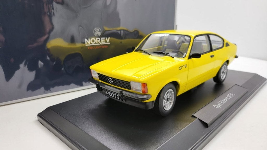Opel Kadett GT/E 1977 Geel 1:18, Auto, Norev, Norev, Nieuw