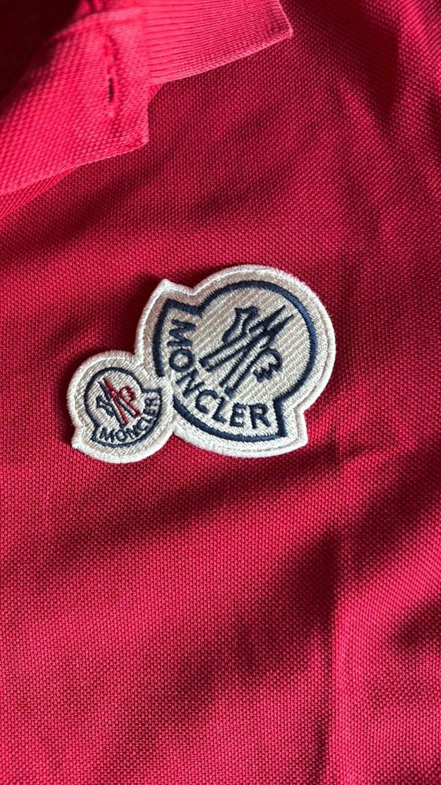 Te koop Moncler polo maat M, Ophalen of Verzenden, Gedragen