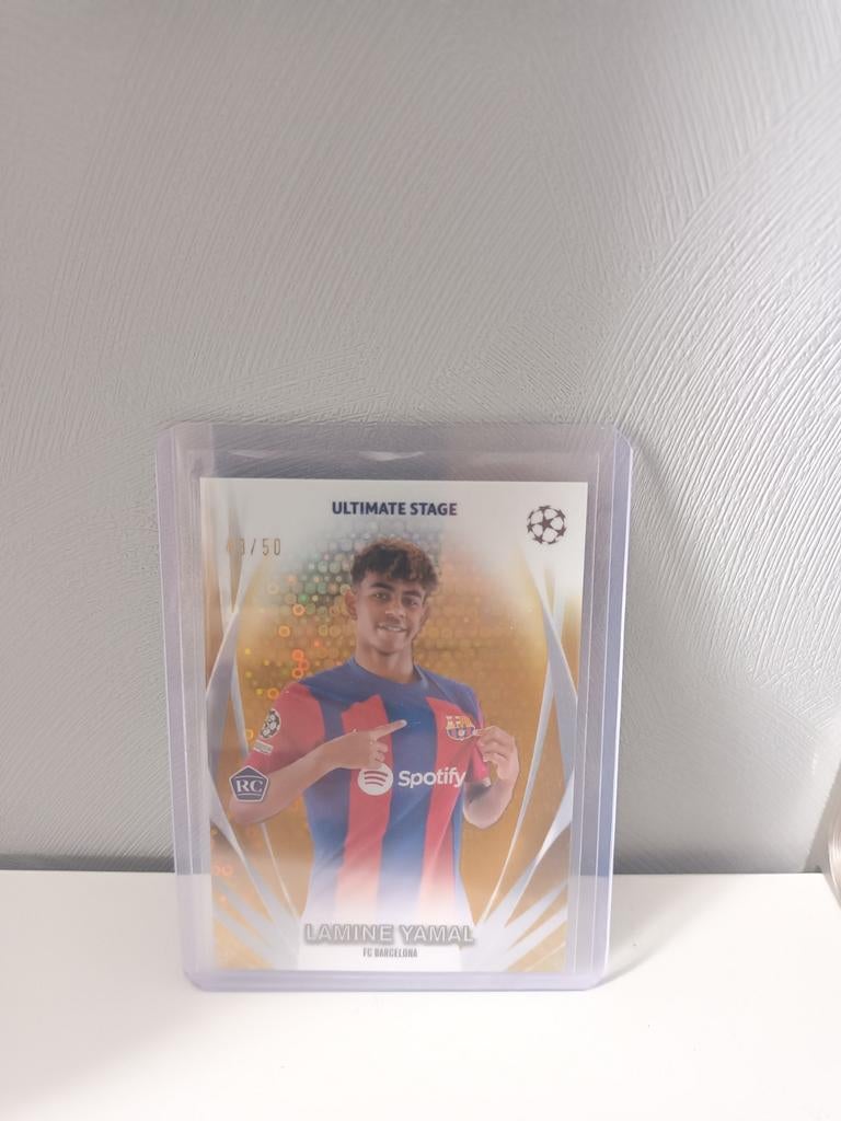 Lamine Yamal Ultimate Stage Rookie Kaart (43/50), Ophalen, Zo goed als nieuw, Buitenlandse clubs, Poster, Plaatje of Sticker