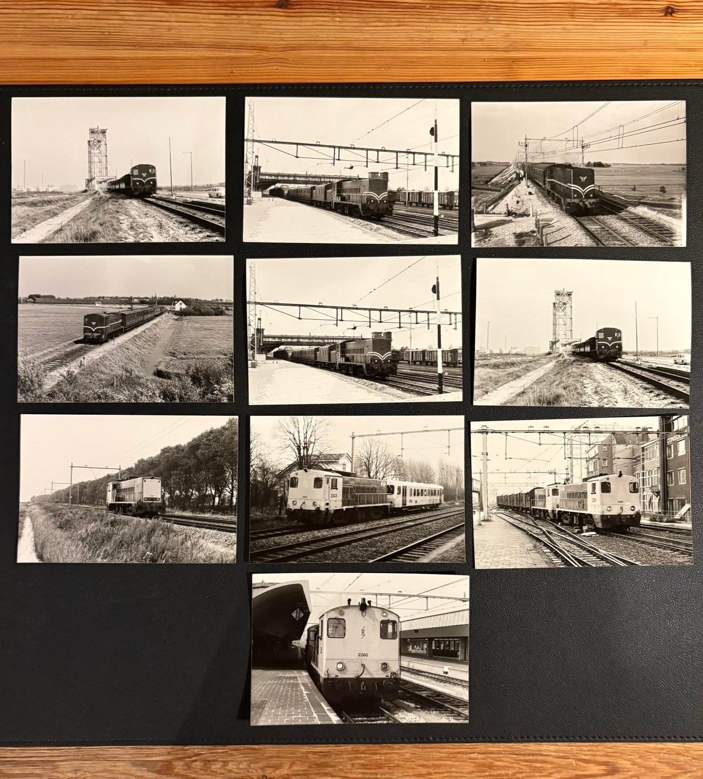 10 foto’s diesellocomotieven NS-serie 2200 (jaren 60/70) (2), Verzamelen, Spoorwegen en Tramwegen, Ophalen of Verzenden, Gebruikt