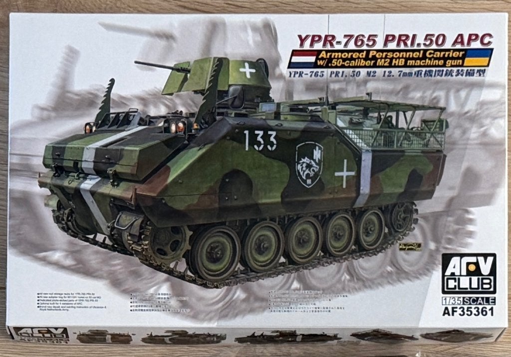 Modelbouwdoos YPR-765 PRI .50, Overige merken, Tank, 1:32 tot 1:50, Nieuw