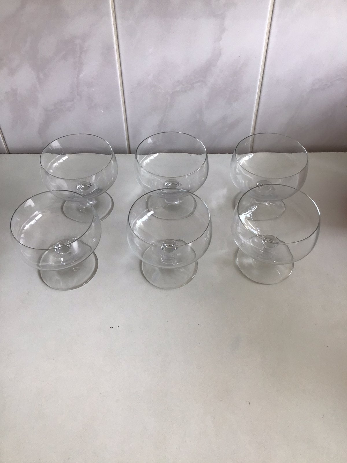 Ijscoupe glazen, 6 stuks., Ophalen, Zo goed als nieuw