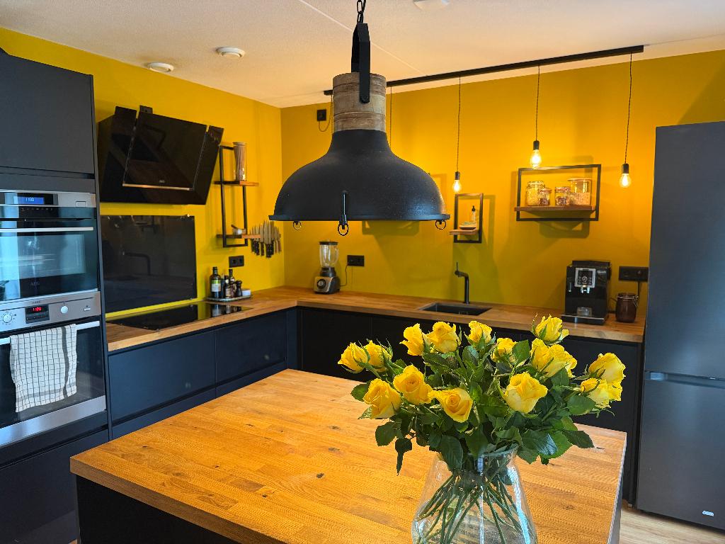 Dutchbone “Raw” hanglamp — industrieel, Ø ca.47 cm, Huis en Inrichting, Lampen | Hanglampen, 50 tot 75 cm, Industrieel / vintage