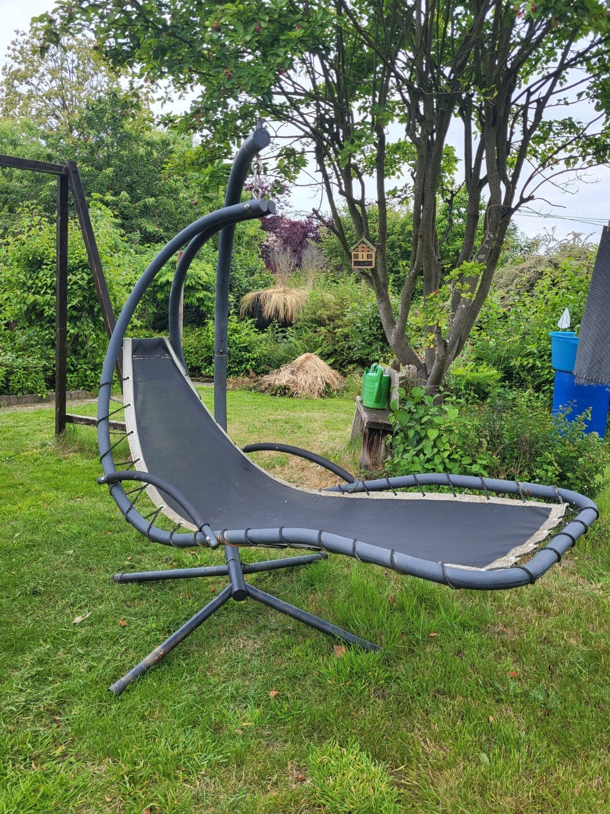 Comfortabele hang -schommelstoel voor buiten, Ophalen, Gebruikt, Metaal