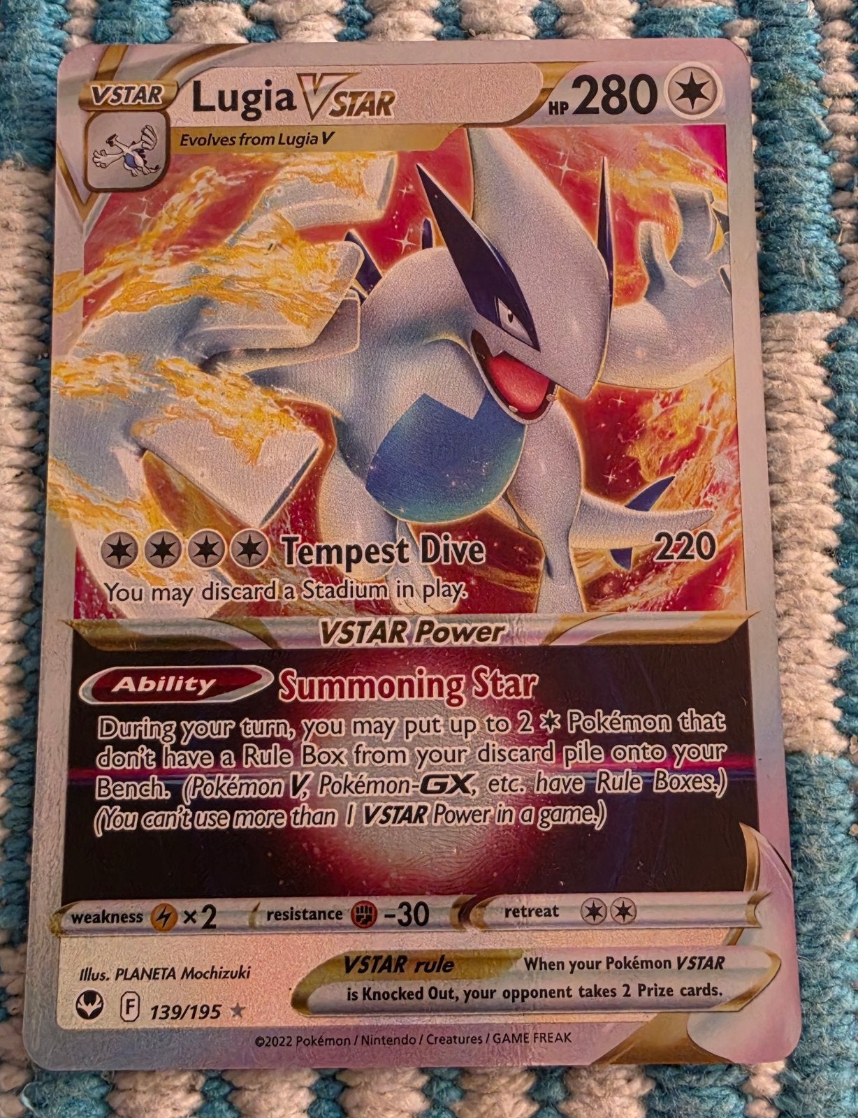 Lugia VSTAR Pokémon kaart (Full Art) - Silver Tempest, Hobby en Vrije tijd, Verzamelkaartspellen | Pokémon, Ophalen of Verzenden