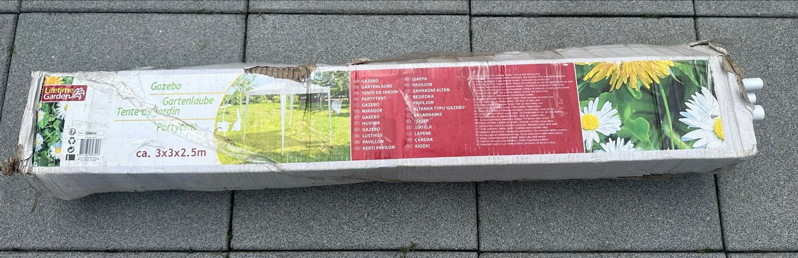 Nieuwe partytent 3x3x2,5m met wit doek, Ophalen, Partytent, Minder dan 4 meter, Nieuw