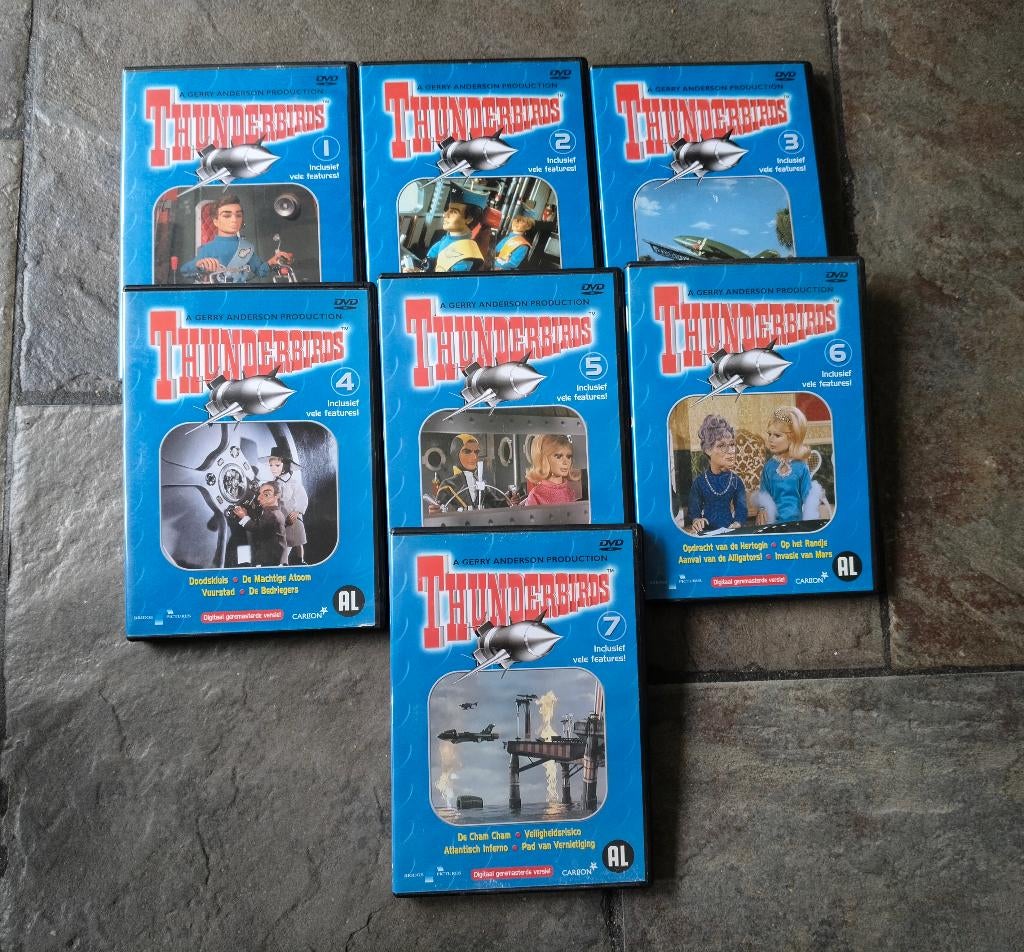 Thunderbirds, 7 dvd's, Alle leeftijden, Ophalen of Verzenden, Zo goed als nieuw, Non-fictie
